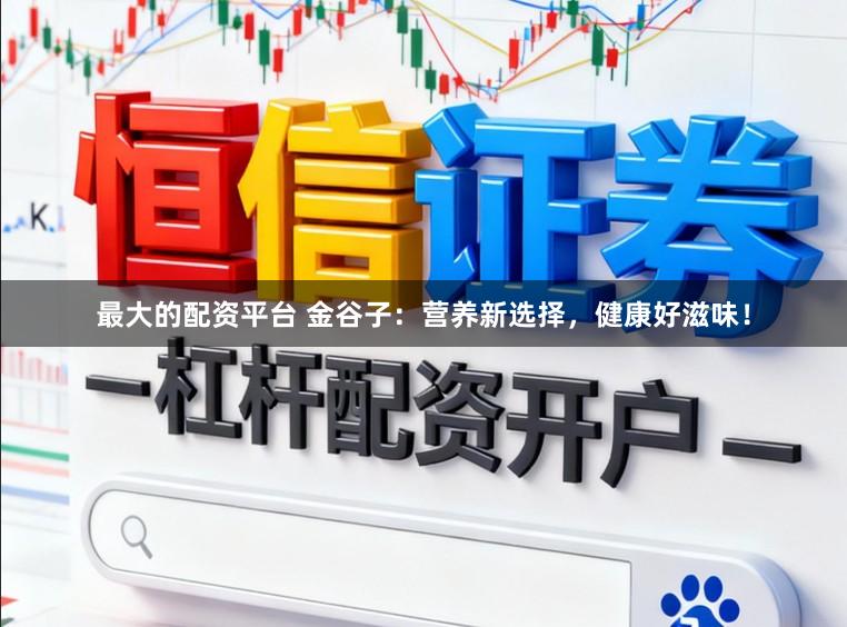 最大的配资平台 金谷子：营养新选择，健康好滋味！